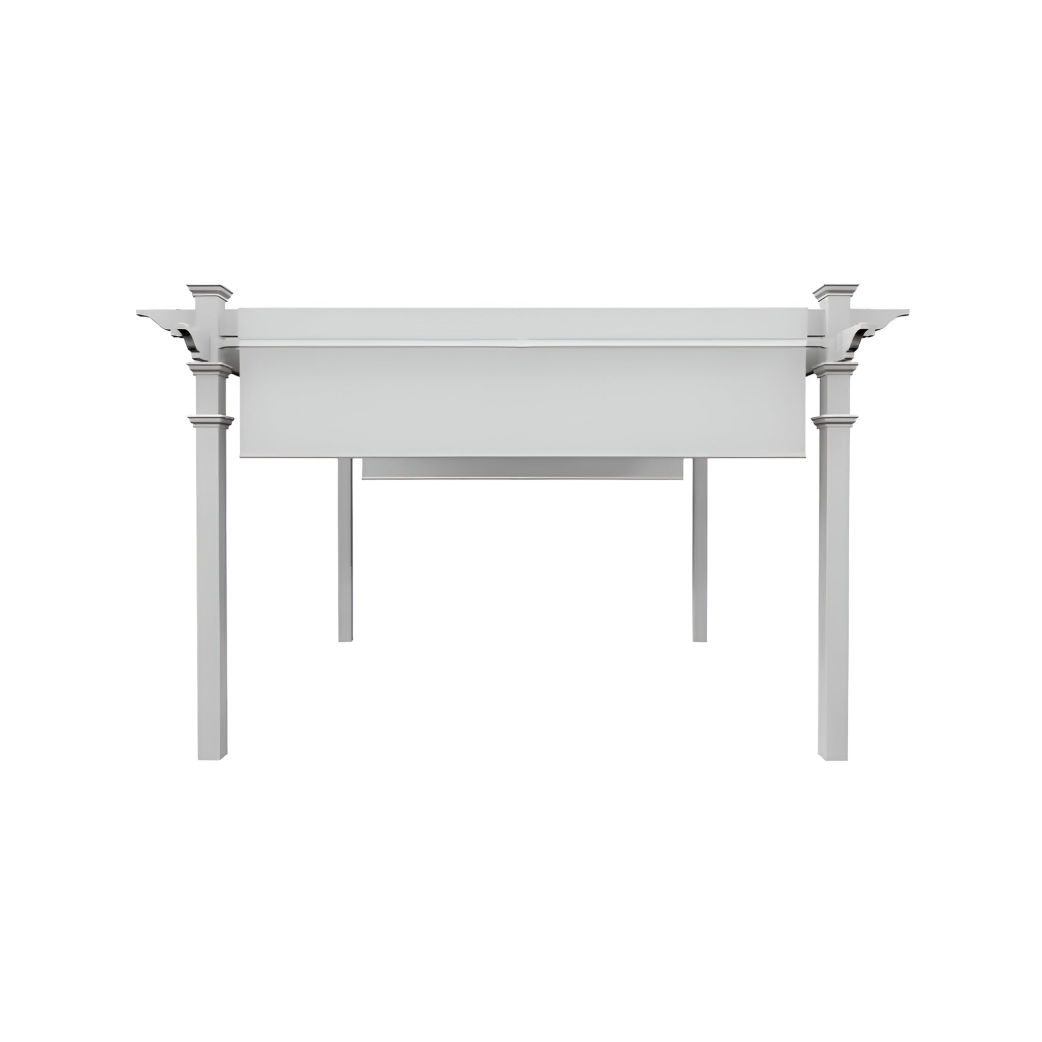 144” x 144” Vinyl Monterey Pergola – White