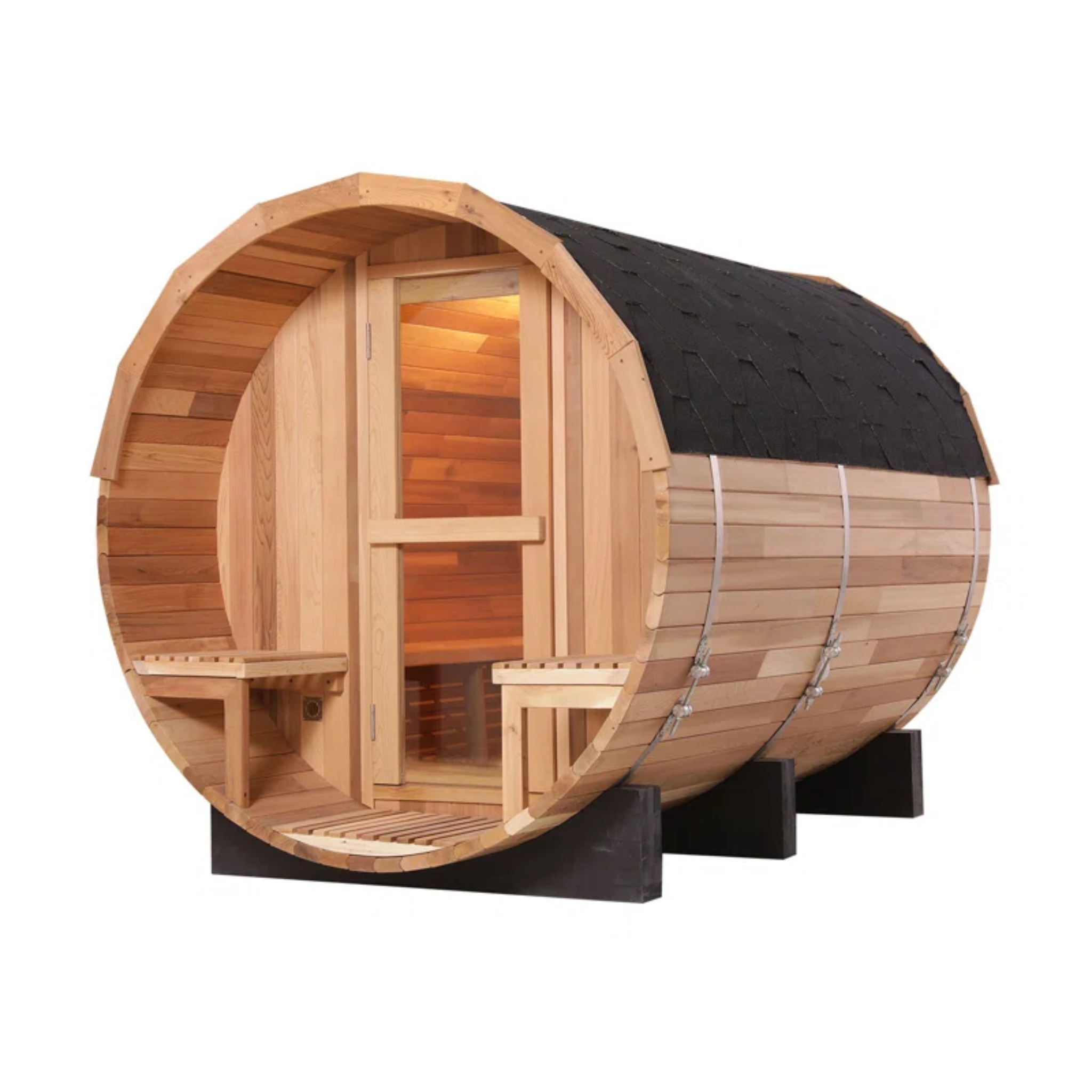 6-Person Cedar Barrel Steam Sauna