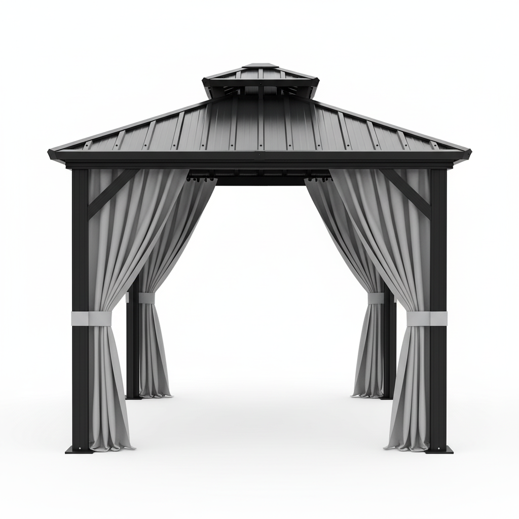 8’ x 8’ Patio Pergola with Double Roof