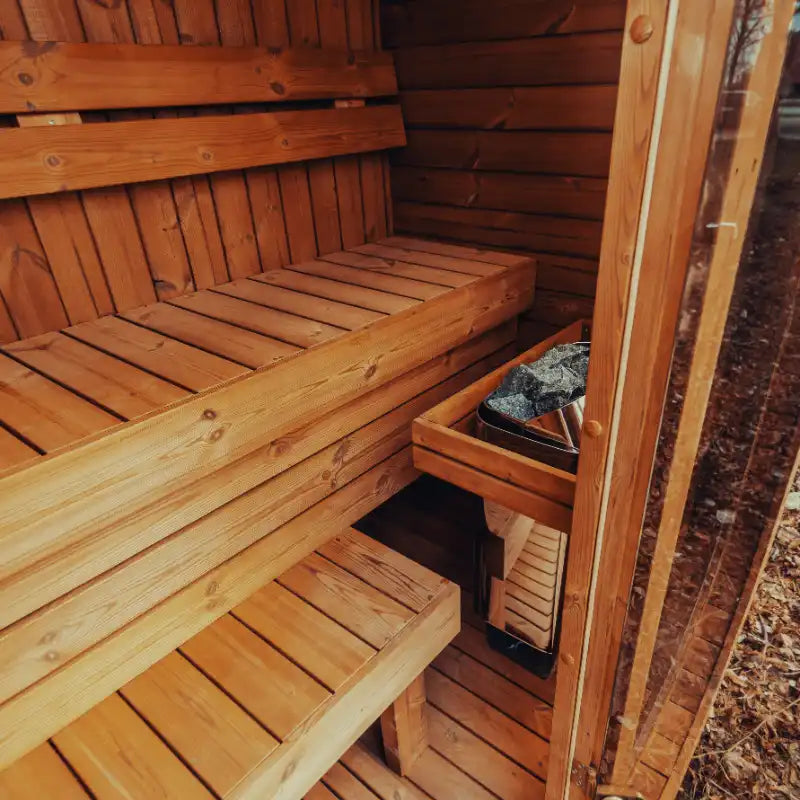 Mande Spa USA MW12 ThermoWood Outdoor Sauna