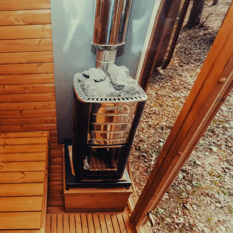 Harvia M3 Wood Burning Heater & Chimney Kit
