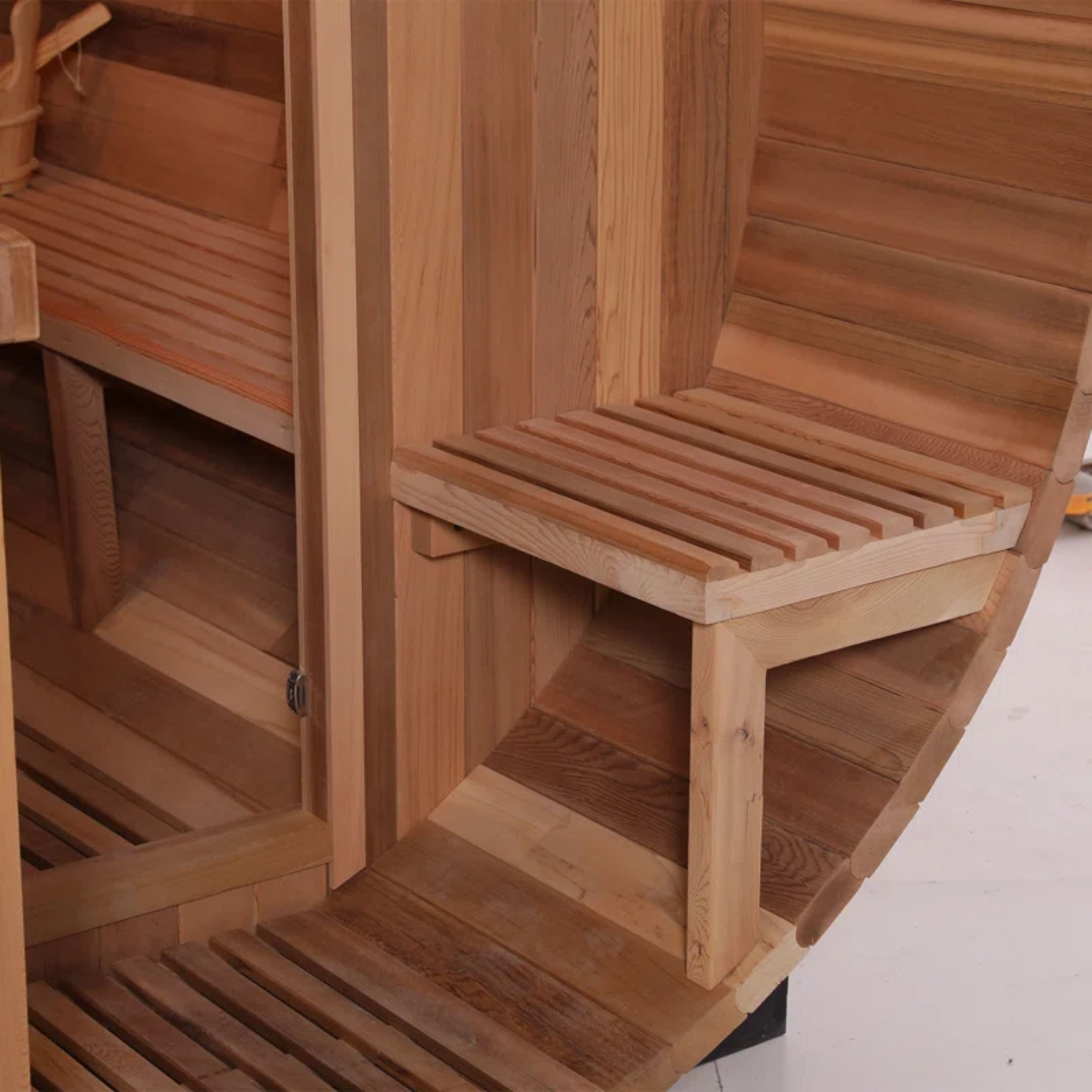 6-Person Cedar Barrel Steam Sauna