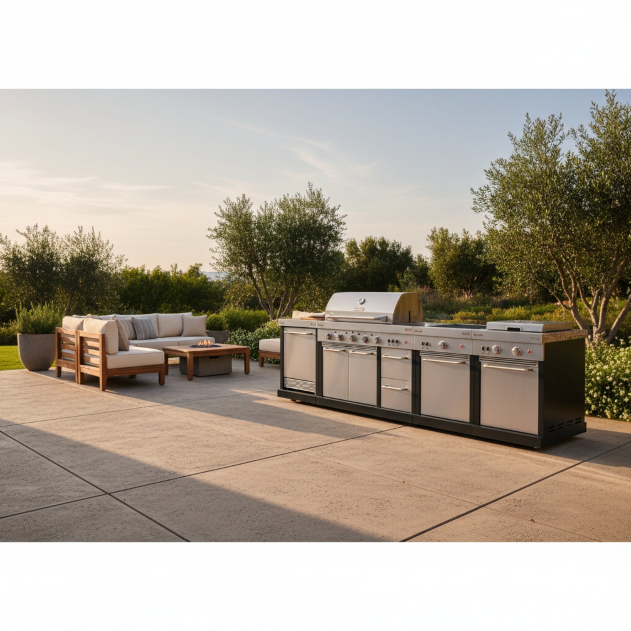 Medallion Series 4-Piece Modular Outdoor Kitchen Set